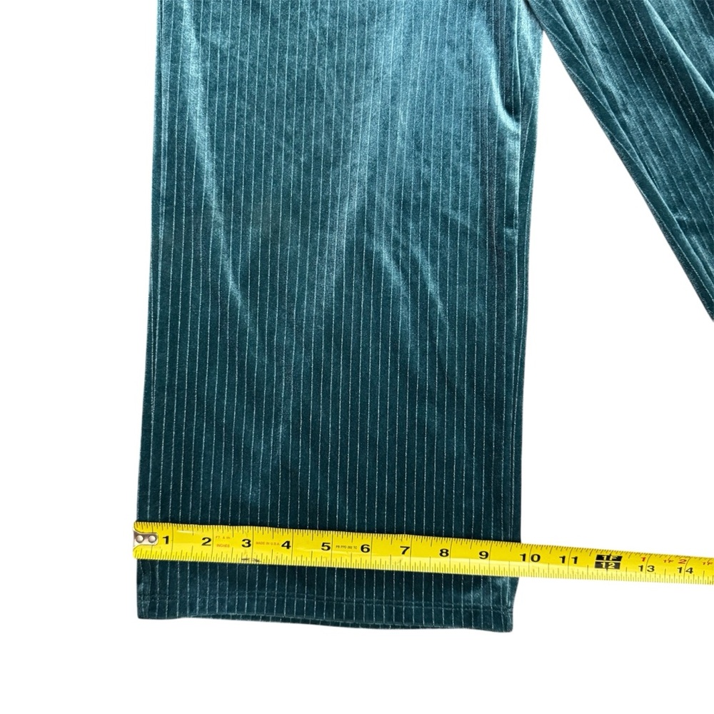 Cat & Jack Girls Dark Teal Velour Velvet Ruffle Jumpsuit Romper Sz Large - Picture 5 of 9